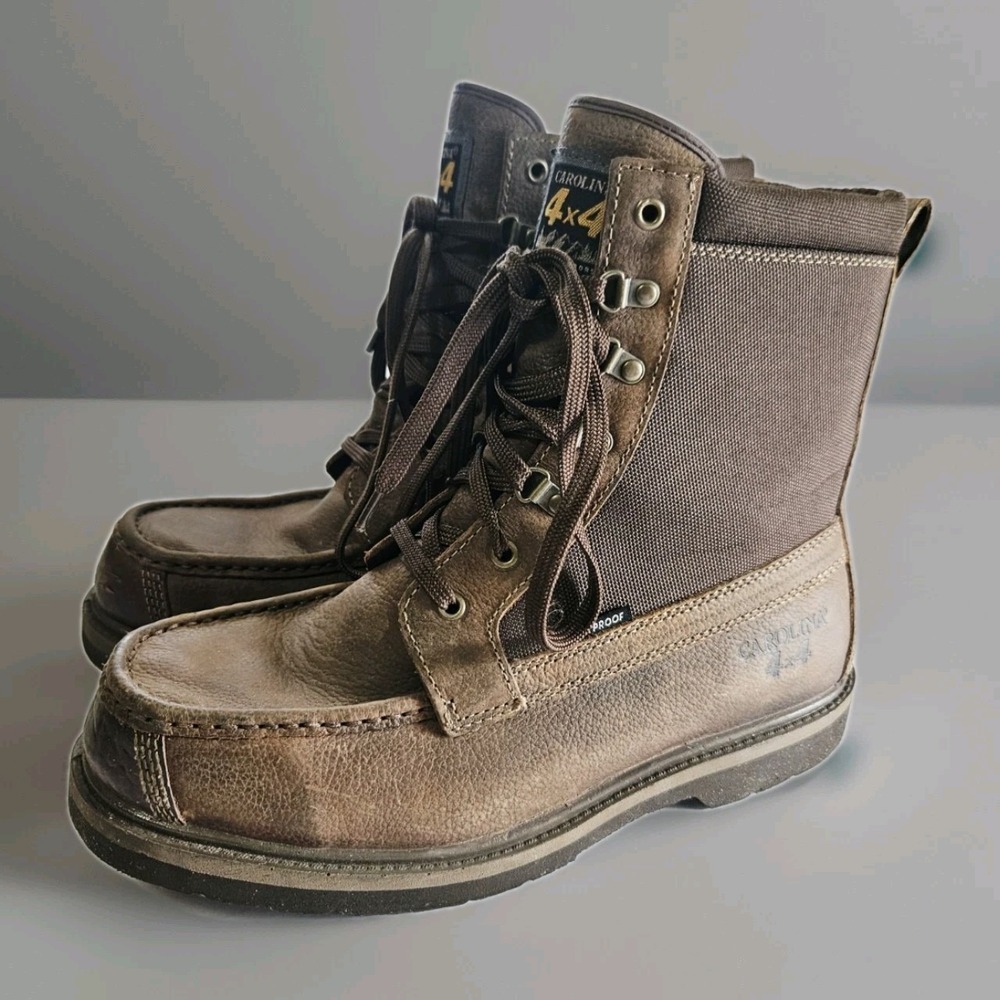 Carolina Men's 4x4  CA2106 Waterproof Work Boot Brown Size 11 1/2 D